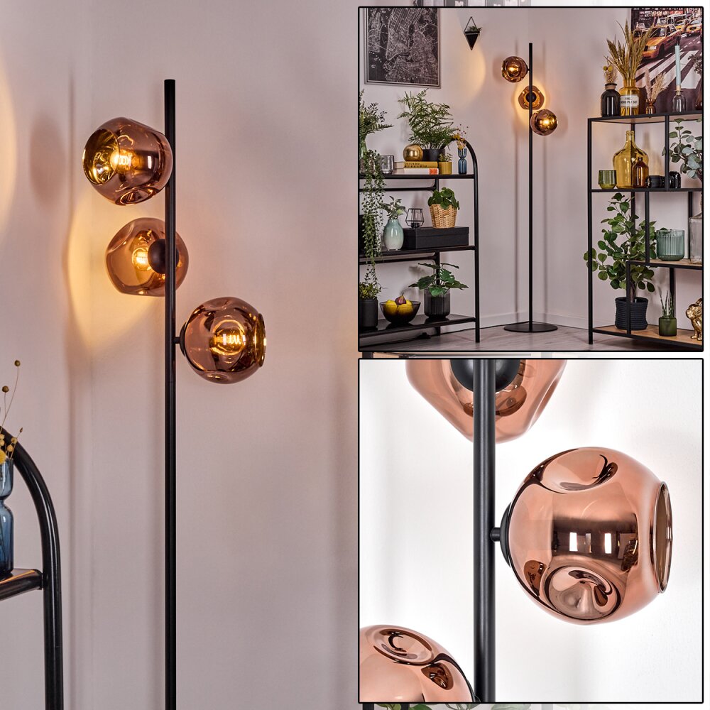 Ripoll Staande lamp Koperkleurig, 3-lichts main product photo