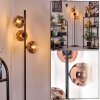 Ripoll Staande lamp Duidelijk, Koperkleurig, 3-lichts