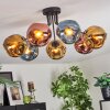 Ripoll Plafondlamp, Kogellampje Blauw, Goud, Koperkleurig, 7-lichts