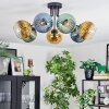 Koyoto Plafondlamp, Kogellampje 82 cm Blauw, Goud, Groen, Duidelijk, 7-lichts