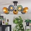Koyoto Plafondlamp, Kogellampje 82 cm Blauw, Goud, Groen, Duidelijk, 7-lichts