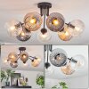 Ripoll Plafondlamp, Kogellampje Amber, Duidelijk, Rookkleurig, 7-lichts
