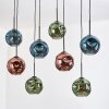 Ripoll Hanglamp, Kogellampje, Hanglamp Natuurlijke kleuren, Zwart, 8-lichts