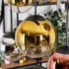 Gastor Hanglamp, Kogellampje, Hanglamp Chroom, Goud, Duidelijk, Koperkleurig, Rookkleurig, 6-lichts