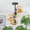 Ripoll Plafondlamp, Kogellampje Amber, 4-lichts