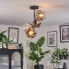 Ripoll Plafondlamp, Kogellampje Chroom, Duidelijk, Rookkleurig, 4-lichts