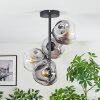 Ripoll Plafondlamp, Kogellampje Duidelijk, Rookkleurig, 4-lichts
