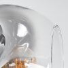 Ripoll Plafondlamp, Kogellampje Duidelijk, Rookkleurig, 4-lichts