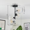 Ripoll Plafondlamp, Kogellampje Duidelijk, 4-lichts