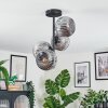 Ripoll Plafondlamp, Kogellampje Rookkleurig, 4-lichts