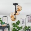 Ripoll Plafondlamp, Kogellampje Amber, 4-lichts