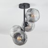 Ripoll Plafondlamp, Kogellampje Duidelijk, Rookkleurig, 4-lichts