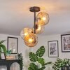Ripoll Plafondlamp, Kogellampje Amber, Duidelijk, 4-lichts