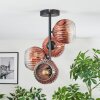 Ripoll Plafondlamp, Kogellampje Duidelijk, Koperkleurig, 4-lichts