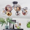 Koyoto Plafondlamp, Kogellampje 82 cm Goud, Duidelijk, Koperkleurig, Rookkleurig, 7-lichts