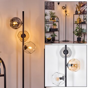 Ripoll Staande lamp Amber, Duidelijk, Rookkleurig, 3-lichts