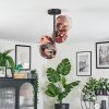 Ripoll Plafondlamp, Kogellampje Duidelijk, Koperkleurig, 4-lichts