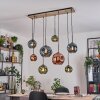 Ripoll Hanglamp, Kogellampje, Hanglamp Natuurlijke kleuren, Zwart, 8-lichts
