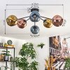Ripoll Plafondlamp, Kogellampje Blauw, Goud, Koperkleurig, 6-lichts