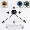 Ripoll Plafondlamp, Kogellampje Blauw, Goud, Groen, 6-lichts
