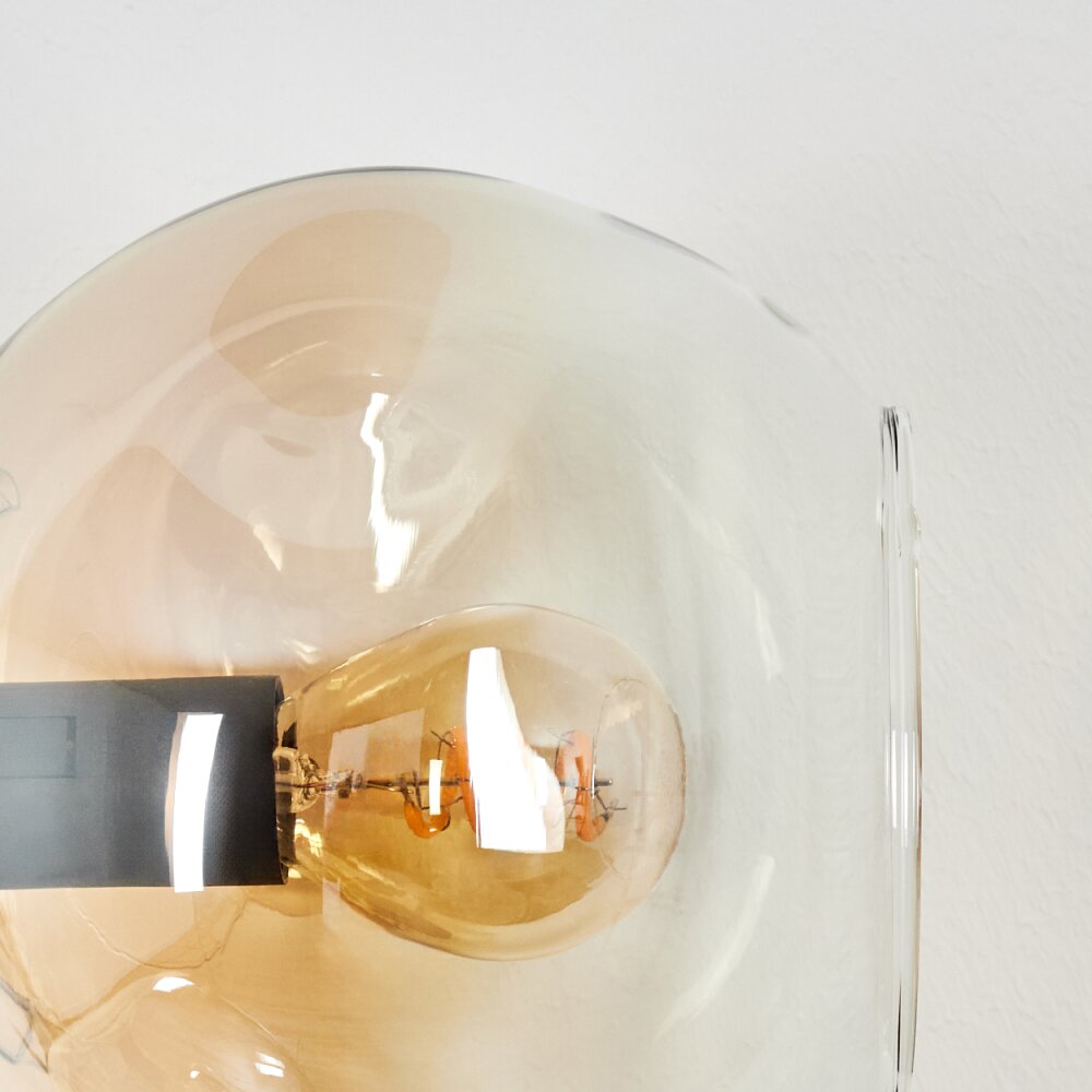 Ripoll Kogellampje, Wandlamp Amber, Duidelijk, 3-lichts