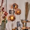 Ripoll Kogellampje, Wandlamp Koperkleurig, 3-lichts