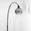 Ripoll Staande lamp, Booglampen Zwart, 1-licht