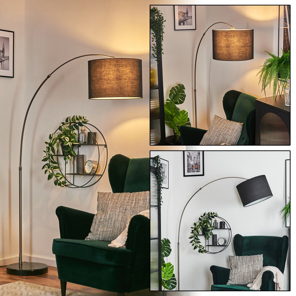 Bassagoda Staande lamp Nikkel mat, Zwart, 1-licht main product photo