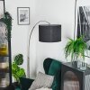 Bassagoda Staande lamp Nikkel mat, Zwart, 1-licht