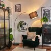 Bassagoda Staande lamp Nikkel mat, Zwart, 1-licht
