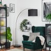 Bassagoda Staande lamp Nikkel mat, Zwart, 1-licht