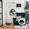 Bassagoda Staande lamp Messing, Zwart, 1-licht