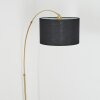 Bassagoda Staande lamp Messing, Zwart, 1-licht