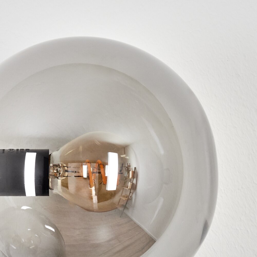 Gastor Kogellampje, Wandlamp Rookkleurig, 3-lichts