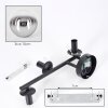 Gastor Kogellampje, Wandlamp Chroom, Duidelijk, Rookkleurig, 3-lichts