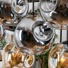 Ripoll Hanglamp, Kogellampje, Hanglamp Natuurlijke kleuren, Zwart, 8-lichts