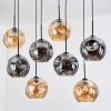 Ripoll Hanglamp, Kogellampje, Hanglamp Natuurlijke kleuren, Zwart, 8-lichts