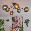 Ripoll Plafondlamp, Kogellampje Blauw, Groen, Koperkleurig, 6-lichts