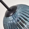 Koyoto Plafondlamp, Kogellampje 74 cm Blauw, Groen, Koperkleurig, 6-lichts