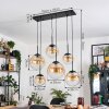 Gastor Hanglamp, Kogellampje, Hanglamp Amber, Duidelijk, 6-lichts