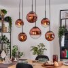 Gastor Hanglamp, Kogellampje, Hanglamp Duidelijk, Koperkleurig, 6-lichts