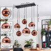 Gastor Hanglamp, Kogellampje, Hanglamp Duidelijk, Koperkleurig, 6-lichts