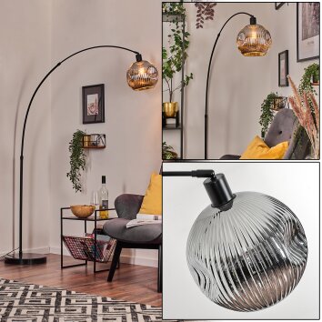 Ripoll Staande lamp Zwart, 1-licht