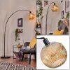 Ripoll Staande lamp, Booglampen Zwart, 1-licht