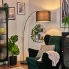 Bassagoda Staande lamp Messing, Zwart, 1-licht