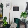 Bassagoda Staande lamp Koperkleurig, Zwart, 1-licht