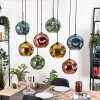 Ripoll Hanglamp, Kogellampje, Hanglamp Natuurlijke kleuren, Zwart, 8-lichts