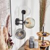 Ripoll Kogellampje, Wandlamp Amber, Duidelijk, Rookkleurig, 3-lichts