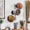 Ripoll Kogellampje, Wandlamp Chroom, Goud, Koperkleurig, Rookkleurig, 3-lichts