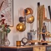 Ripoll Kogellampje, Wandlamp Chroom, Goud, Koperkleurig, Rookkleurig, 3-lichts